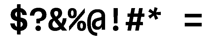 AtHaussMono Semibold Font OTHER CHARS