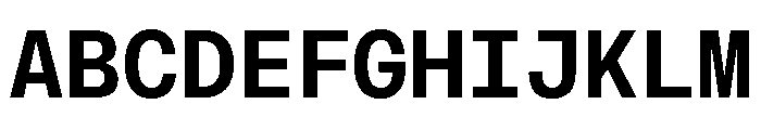 AtHaussMono Semibold Font UPPERCASE