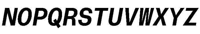 AtHaussMono SemiboldItalic Font UPPERCASE