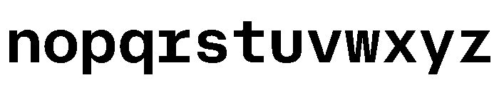 AtHaussMono Semibold Font LOWERCASE
