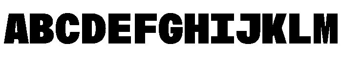 AtHaussMono Super Font UPPERCASE