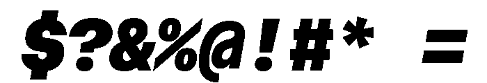 AtHaussMono SuperItalic Font OTHER CHARS
