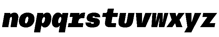 AtHaussMono SuperItalic Font LOWERCASE