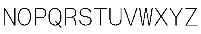 AtHaussMono Thin Font UPPERCASE