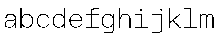 AtHaussMono Thin FONT