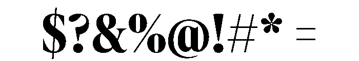 AtKing Bold Font OTHER CHARS