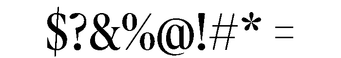 AtKing Regular Font OTHER CHARS