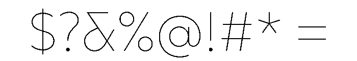 AtQuark Air Font OTHER CHARS