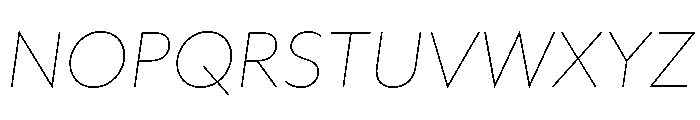AtQuark AirItalic Font UPPERCASE