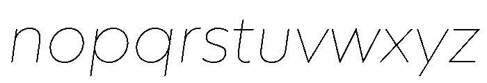 AtQuark AirItalic Font LOWERCASE