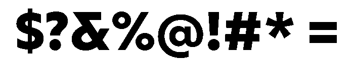 AtQuark Black Font OTHER CHARS