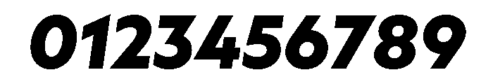 AtQuark BlackItalic Font OTHER CHARS