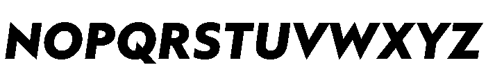 AtQuark BlackItalic Font UPPERCASE