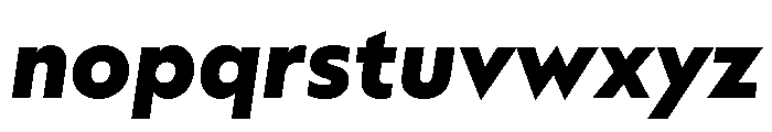 AtQuark BlackItalic Font LOWERCASE