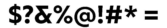 AtQuark Bold Font OTHER CHARS