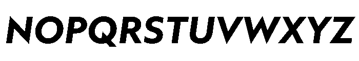 AtQuark BoldItalic Font UPPERCASE