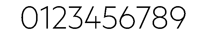 AtQuark Extralight Font OTHER CHARS