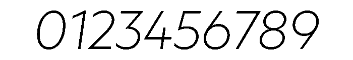 AtQuark ExtralightItalic Font OTHER CHARS