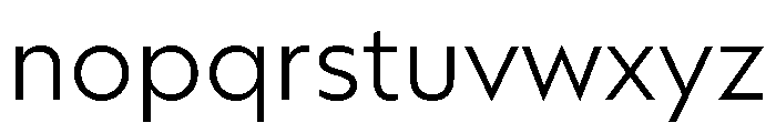 AtQuark Light Font LOWERCASE