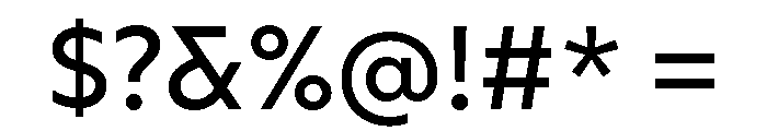 AtQuark Medium Font OTHER CHARS