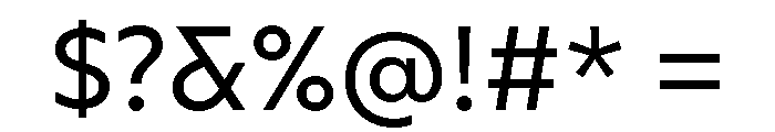 AtQuark Regular Font OTHER CHARS