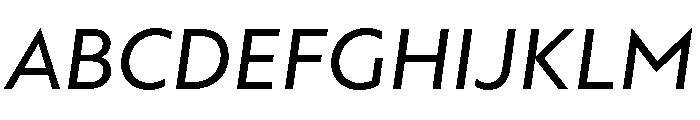 AtQuark RegularItalic Font UPPERCASE