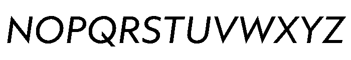 AtQuark RegularItalic Font UPPERCASE