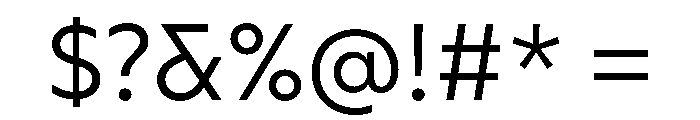 AtQuark Retina Font OTHER CHARS