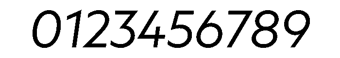 AtQuark RetinaItalic Font OTHER CHARS