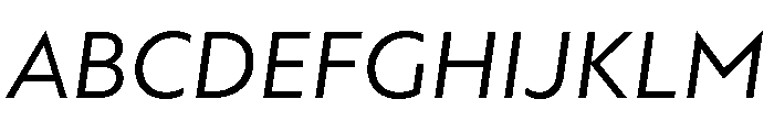 AtQuark RetinaItalic Font UPPERCASE