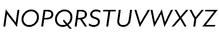 AtQuark RetinaItalic Font UPPERCASE