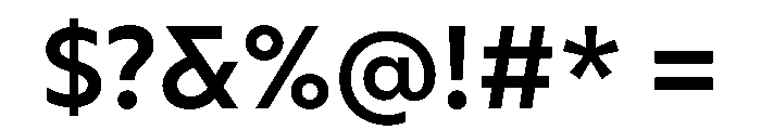 AtQuark Semibold Font OTHER CHARS