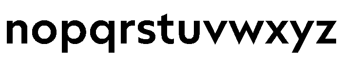 AtQuark Semibold Font LOWERCASE