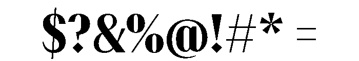 AtQueen Bold Font OTHER CHARS
