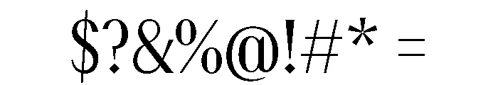 AtQueen Light Font OTHER CHARS
