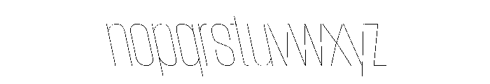AtSlamCnd AirBackslant Font LOWERCASE