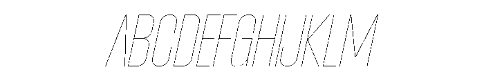 AtSlamCnd AirSlanted Font UPPERCASE