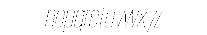 AtSlamCnd AirSlanted Font LOWERCASE