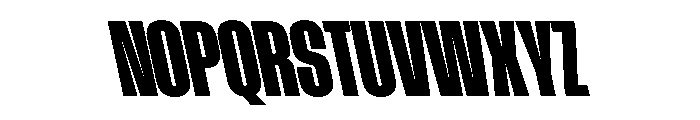 AtSlamCnd BlackBackslant Font UPPERCASE