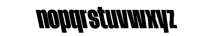 AtSlamCnd BlackBackslant Font LOWERCASE