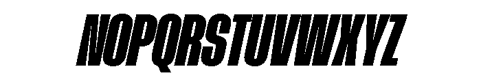 AtSlamCnd BlackSlanted Font UPPERCASE