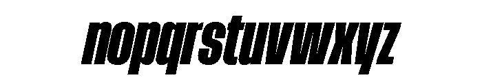 AtSlamCnd BlackSlanted Font LOWERCASE