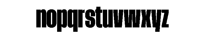 AtSlamCnd Black Font LOWERCASE