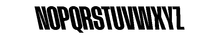 AtSlamCnd BoldBackslant Font UPPERCASE