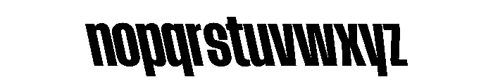 AtSlamCnd BoldBackslant Font LOWERCASE