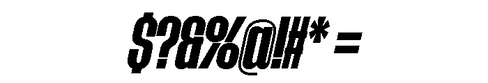 AtSlamCnd BoldSlanted Font OTHER CHARS