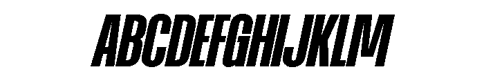 AtSlamCnd BoldSlanted Font UPPERCASE