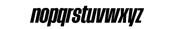 AtSlamCnd BoldSlanted Font LOWERCASE