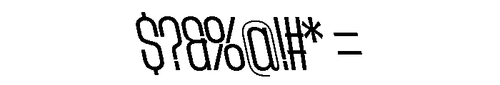 AtSlamCnd LightBackslant Font OTHER CHARS