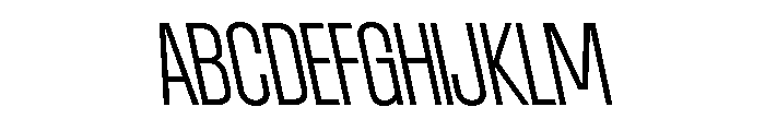 AtSlamCnd LightBackslant Font UPPERCASE